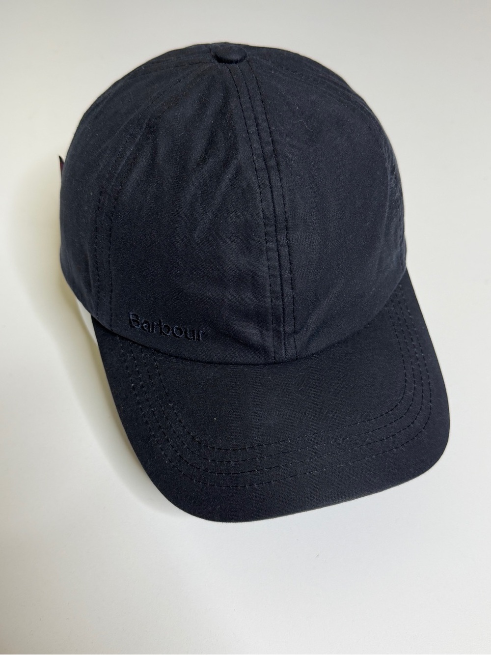Barbour Waxed Cotton Baseball Cap One Size Adjustable Strap Unisex Black